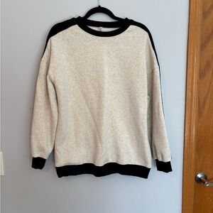 Classic Gray and Black Women's Sweatshirt